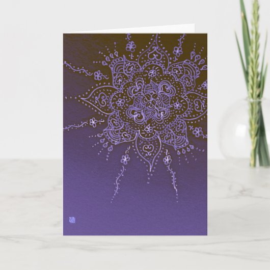 Carte de voeux au clair de lune (Devant)