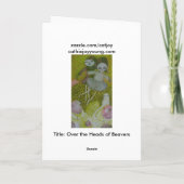 Carte de voeux au-dessus des têtes de castors (Dos)