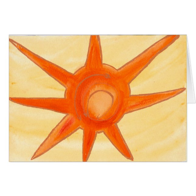 Carte de voeux - August Sun (Devant horizontal)
