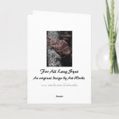 Carte de voeux Auld Lang Syne (Dos)