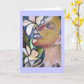 Carte de voeux : "Auto-guérison" (Fleur jaune)