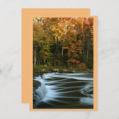 Carte de voeux Automne (Devant / Derrière)