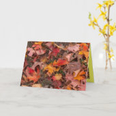 Carte de voeux/Automne (Fleur jaune)