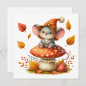 Carte de voeux Automne (Devant / Derrière)