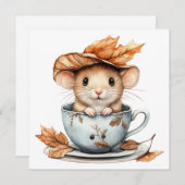 Carte de voeux Automne (Devant / Derrière)