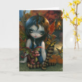 Carte de voeux "Automne" (Fleur jaune)