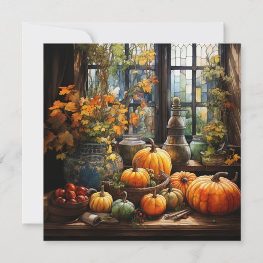 Carte de voeux Automne (Devant)