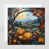 Carte de voeux Automne (Devant / Derrière)