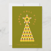Carte de voeux automne à Noël - Candy Corn Tree (Devant)