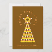 Carte de voeux automne à Noël - Candy Corn Tree (Devant)