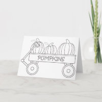 Carte de voeux Automne Color Me