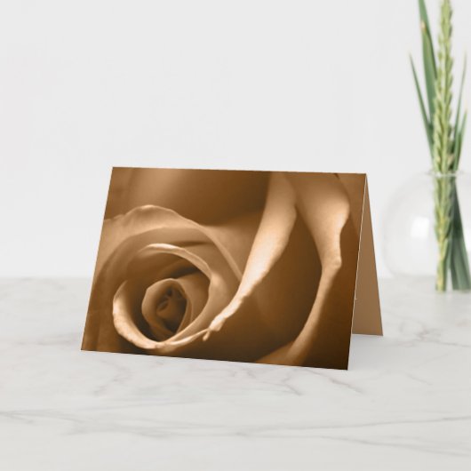 Carte de vœux Automne Rose (Devant)