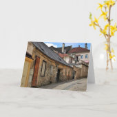 Carte de voeux autrichienne de rue (Fleur jaune)
