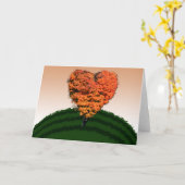 Carte de voeux Autumn Love Tree (Fleur jaune)