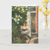 Carte de voeux aux beaux-arts - Siège au soleil (Fleur jaune)