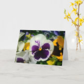 carte de voeux aux fleurs (Fleur jaune)