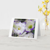 Carte de vœux aux fleurs de lisianthus (Fleur jaune)