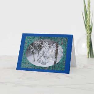 Carte de voeux aux lettres d'hiver