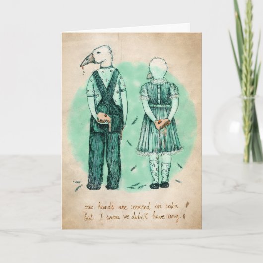 Carte de voeux aux oies (Devant)