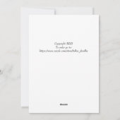 Carte de voeux aux papillons colorés (Dos)