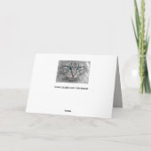 Carte de voeux aux yeux bleus (Dos)