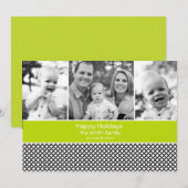 Carte de vœux avec 3 photos (Devant / Derrière)