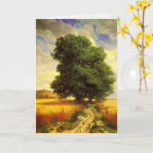 Carte de voeux avec Alexandre Calame Peinture (Fleur jaune)