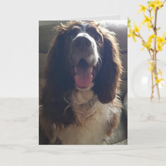 Carte de vœux avec amour (Fleur jaune)