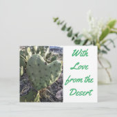 Carte de vœux avec amour du désert (Debout devant)