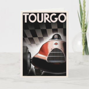 Carte De Voeux Avec Ancien Moteur Racing Poster Im