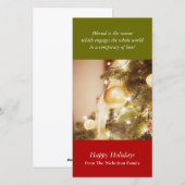Carte de vœux avec arbre de Noël (Devant / Derrière)