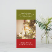 Carte de vœux avec arbre de Noël (Debout devant)