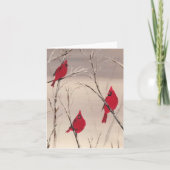 Carte de voeux avec Cardinals (Devant)