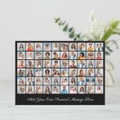 Carte de vœux avec collage de 60 photos à personna (Debout devant)