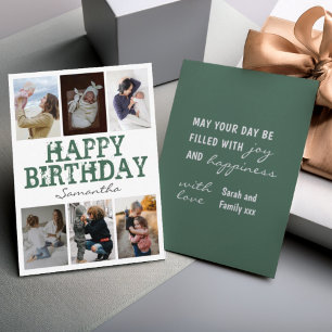 Carte de voeux avec collage photo pour le joyeux a