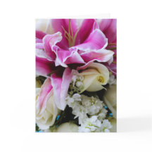 Carte de vœux avec couverture florale, poème d'amo