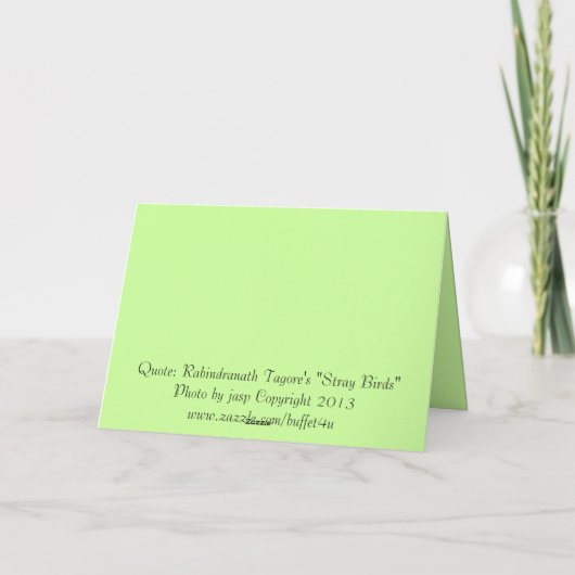 Carte de voeux avec devis réfléchi (Dos)