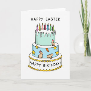 Carte de vœux avec gâteau de célébration