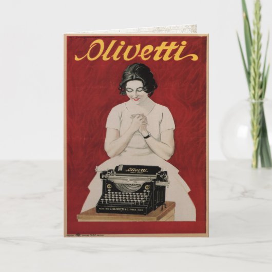 Carte de voeux avec Impression publicitaire Vintag (Devant)