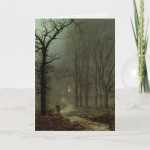 Carte de voeux avec John Atkinson Grimshaw Peintur
