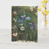 Carte de voeux avec la peinture John LaFarge (Fleur jaune)