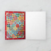 Carte de voeux avec la photo de l'édredon fait (Intérieur)