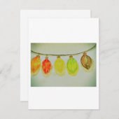 Carte de voeux avec lumière. (Devant / Derrière)