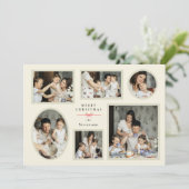 Carte de vœux avec mur de galerie (Debout devant)