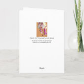 Carte de voeux avec orchidée (Dos)