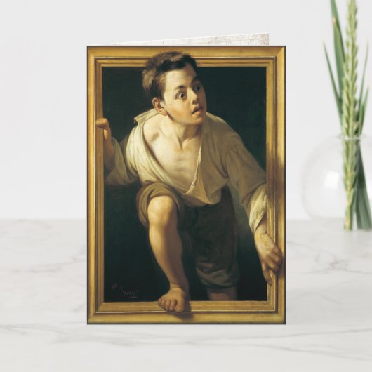 Carte de voeux avec peinture classique (Devant)
