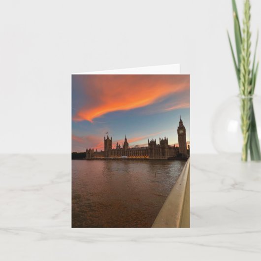 Carte de voeux avec photo de Londres (Devant)