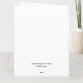 Carte de voeux avec un ours (Dos)