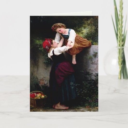 Carte de voeux avec William Bouguereau Peinture (Devant)
