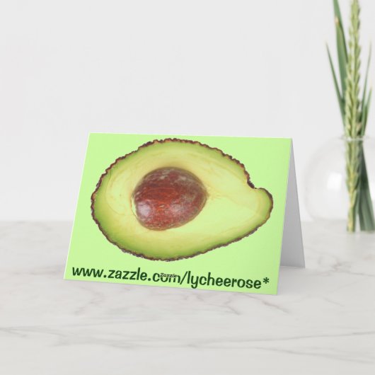 Carte de voeux Avocado (Dos)